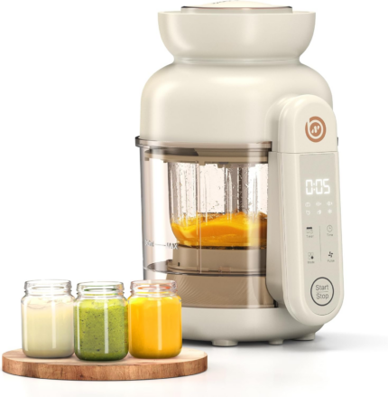 "Smart Baby Food Maker: Cook, Blend, and Steam with Ease!"
