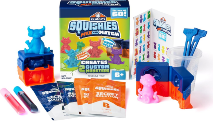 " Squishies Mix & Match Kit: Create 2 Custom DIY Squishy Characters - 12 Piece Craft Set for Kids!"
