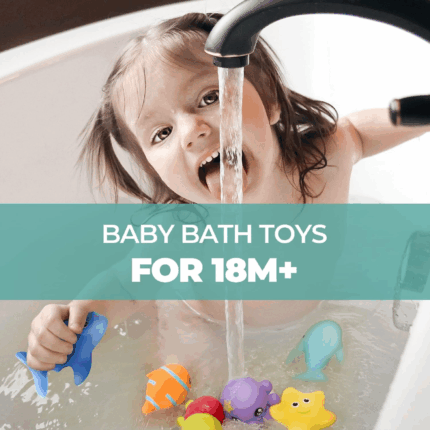 Infant Bath Toys for 18 Months - No Hole Animal Bathtub Toys, Baby Bath Tub Toys